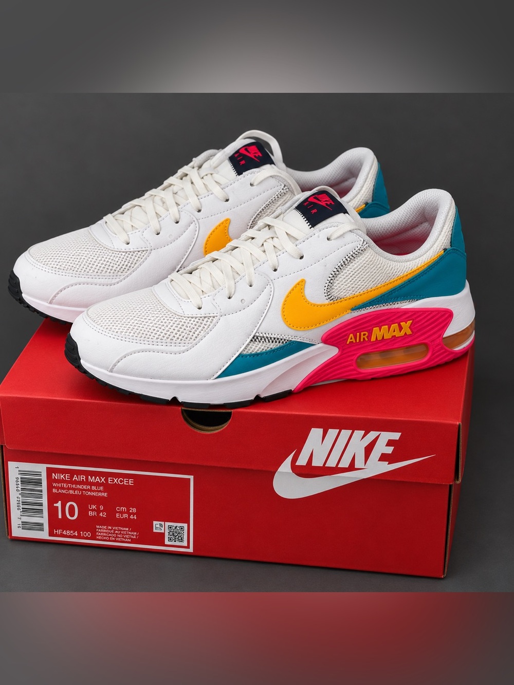 Nike Air Max Excee HF4854-100 White Thunder Blue Men’s 10 Sneakers